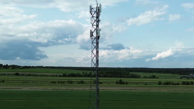 Cell Tower Aerial Stock Footage: Royalty-Free Video Clips - Storyblocks