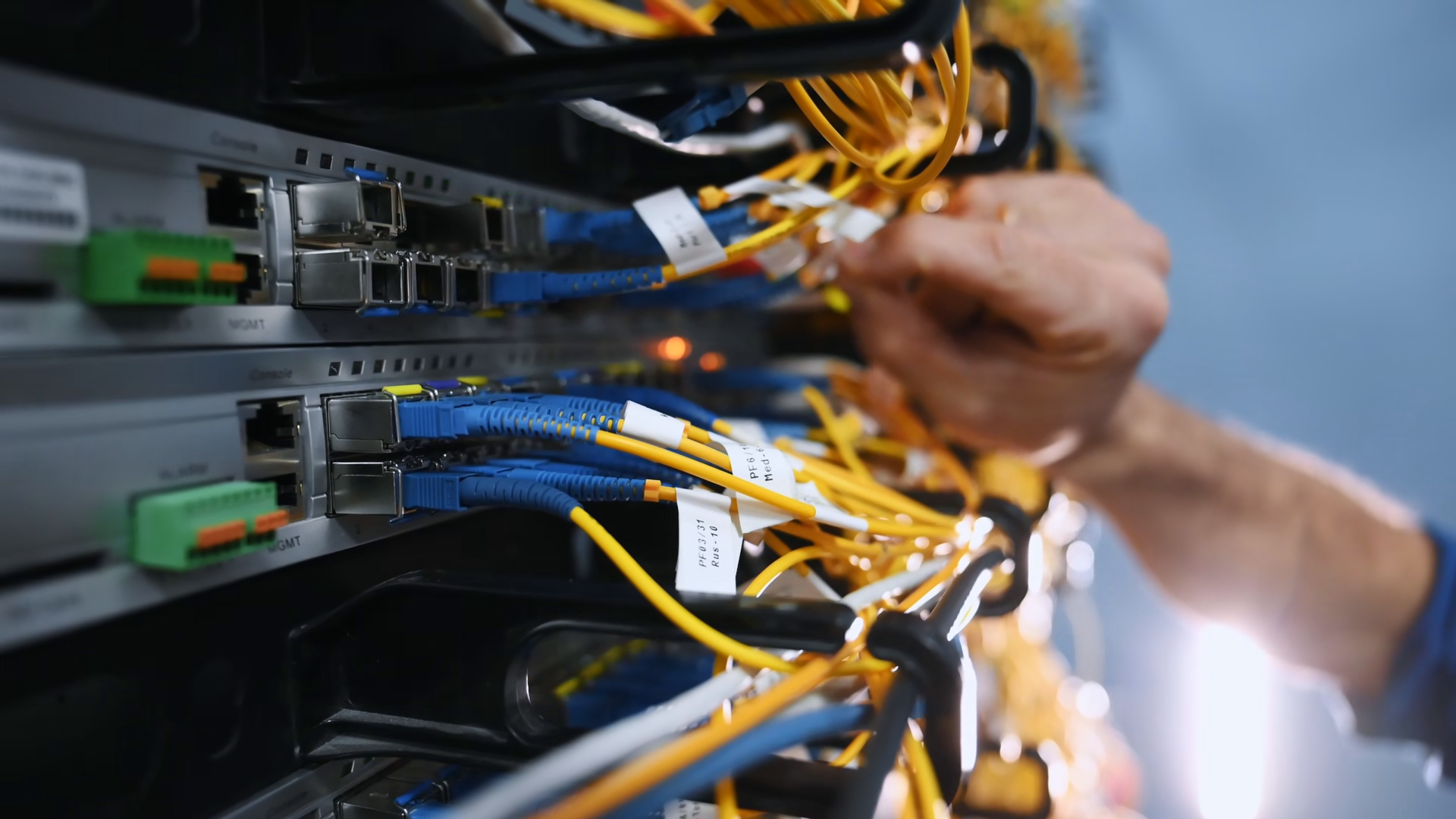 Close Up View Of Hand Fixing Internet Young Stock Footage SBV-354040641 ...
