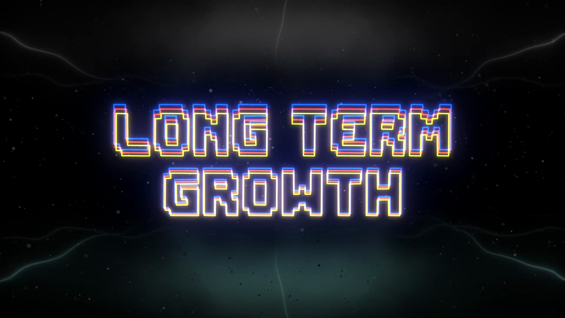 Long Term Growth Neon Text With Retro Stock Footage SBV-353837247 ...