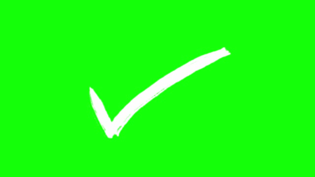 Checkmark Green Screen Stock Footage: Royalty-Free Video Clips ...