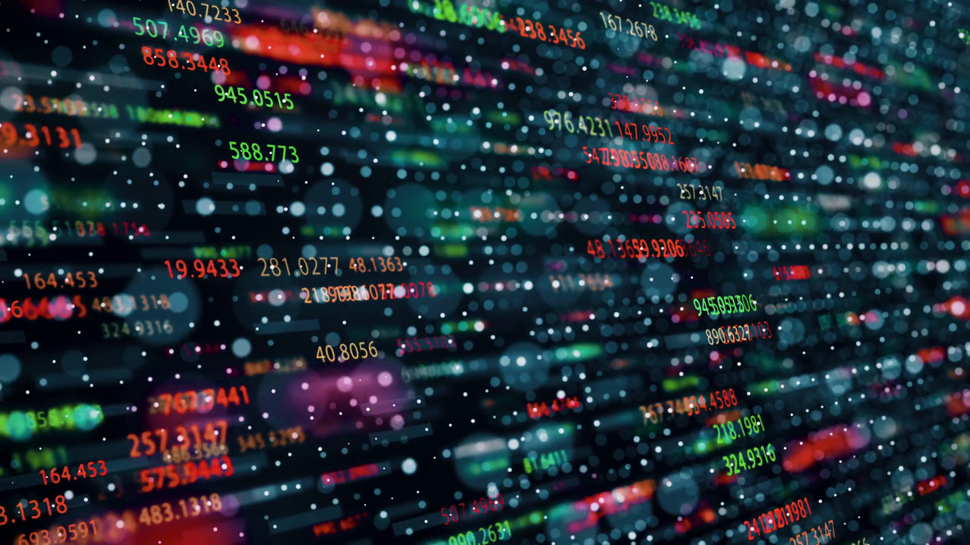 Animation Of Charts Flowing Counters Of Stock Motion Graphics SBV ...