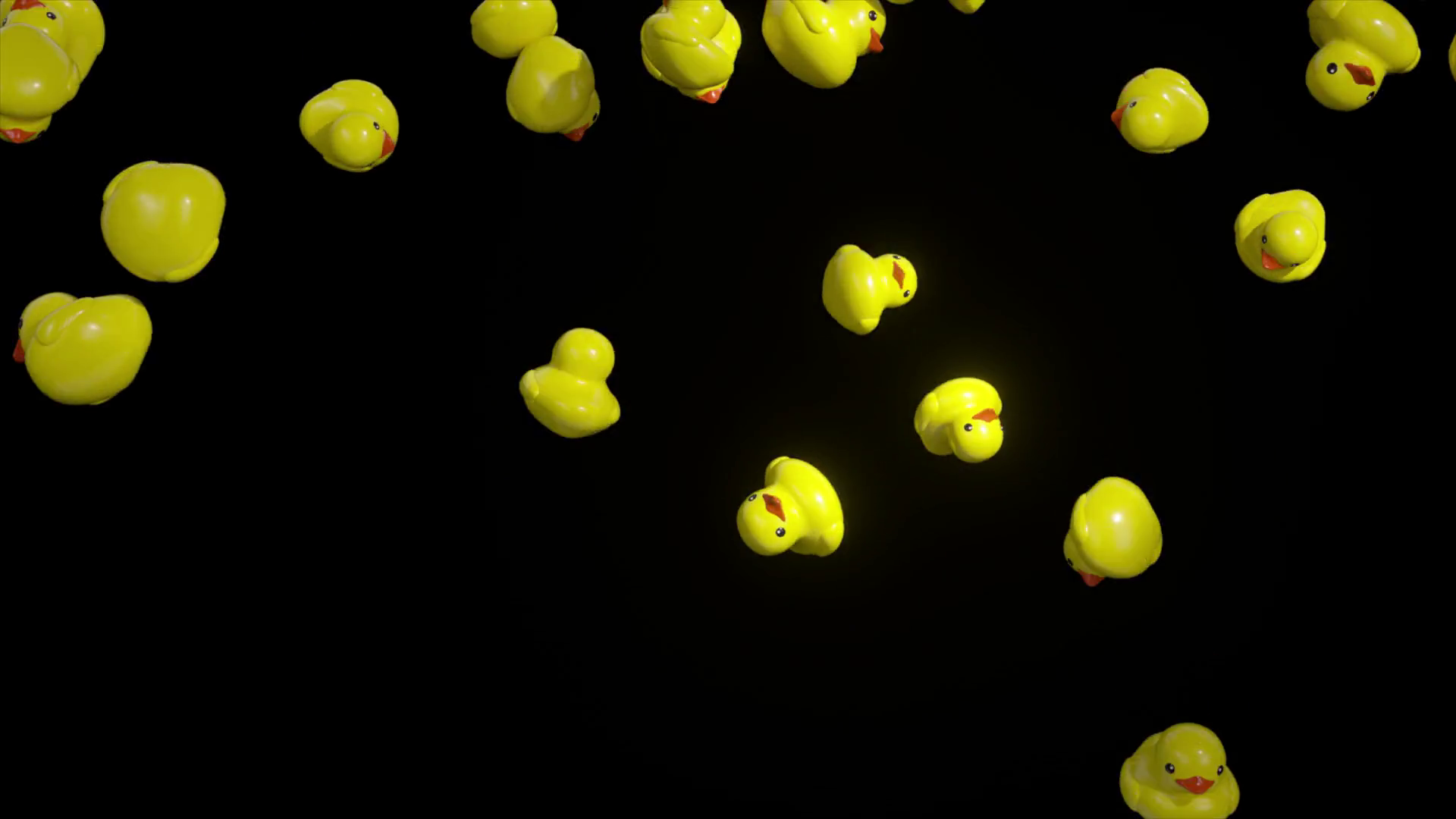Small Yellow Rubber Ducks Falling Stock Motion Graphics SBV-352207426 ...