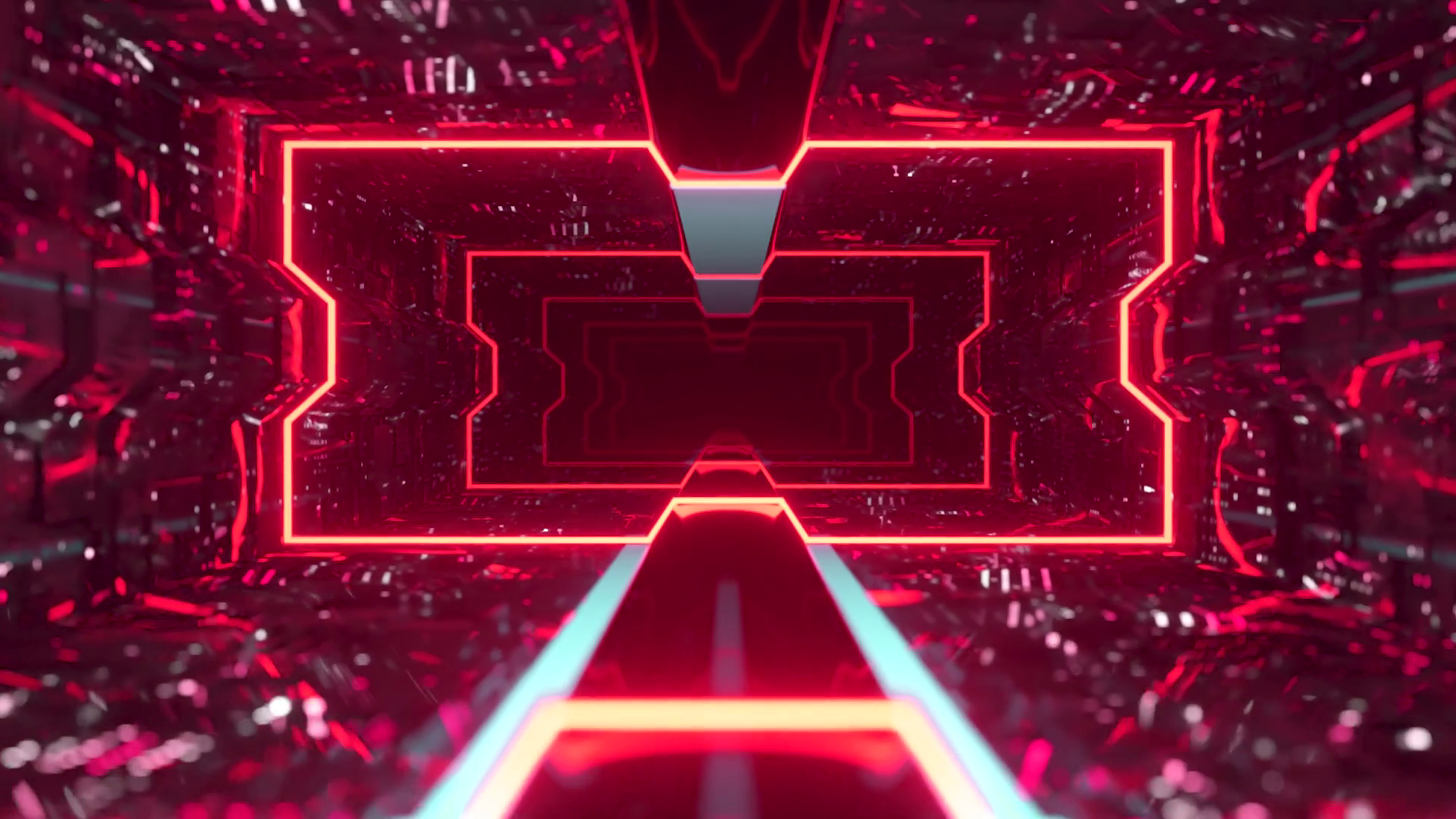 Futuristic Animation Of Flying Through Red Stock Motion Graphics SBV ...