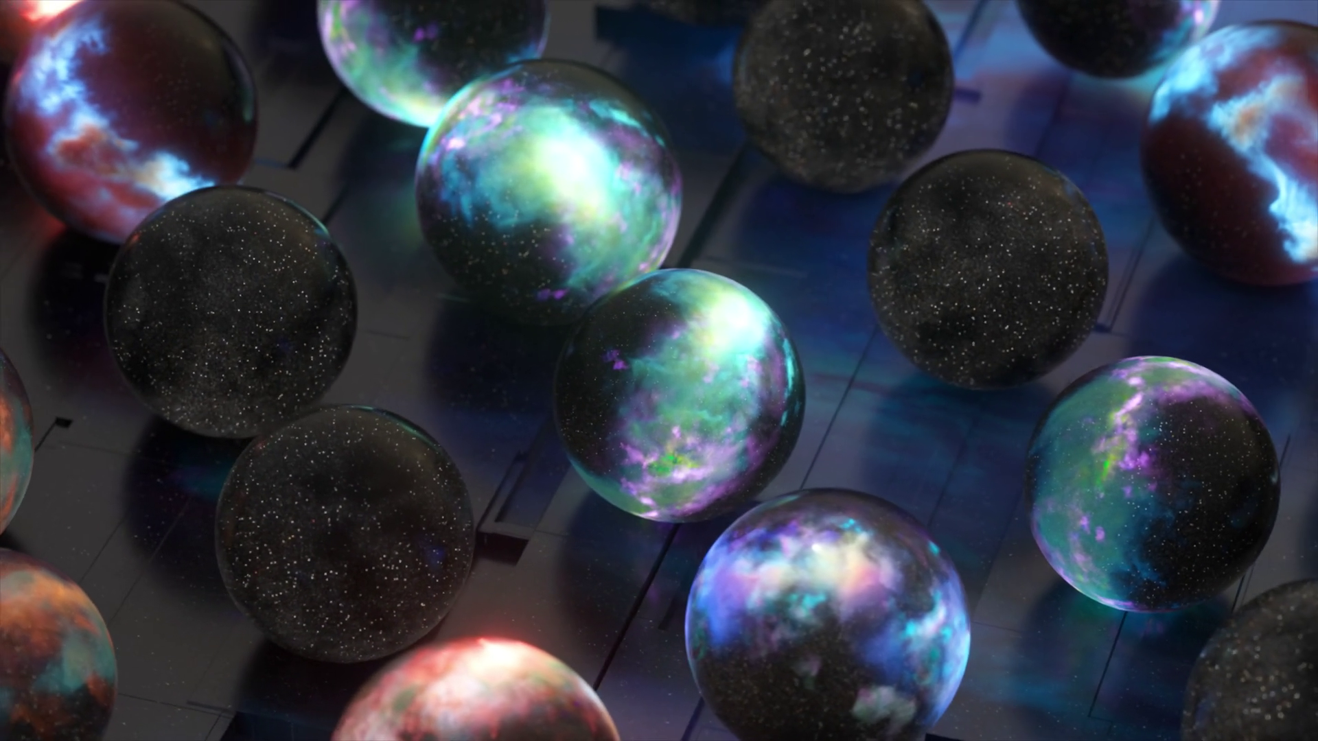 Multiverse Concept Outer Space Inside Sphere Stock Footage SBV ...