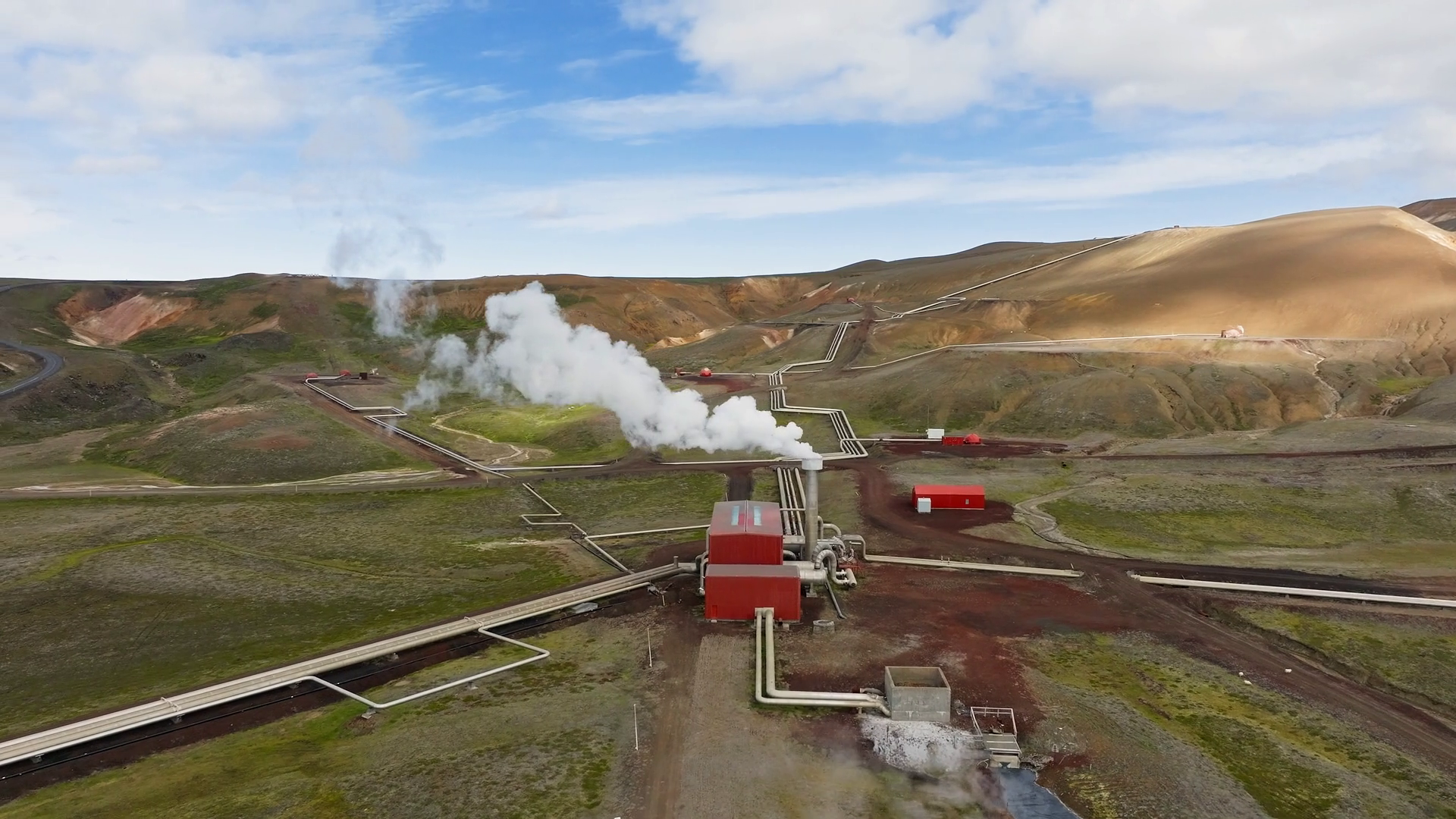Geothermal Power Station In Icelandic Stock Footage SBV-352079734 ...