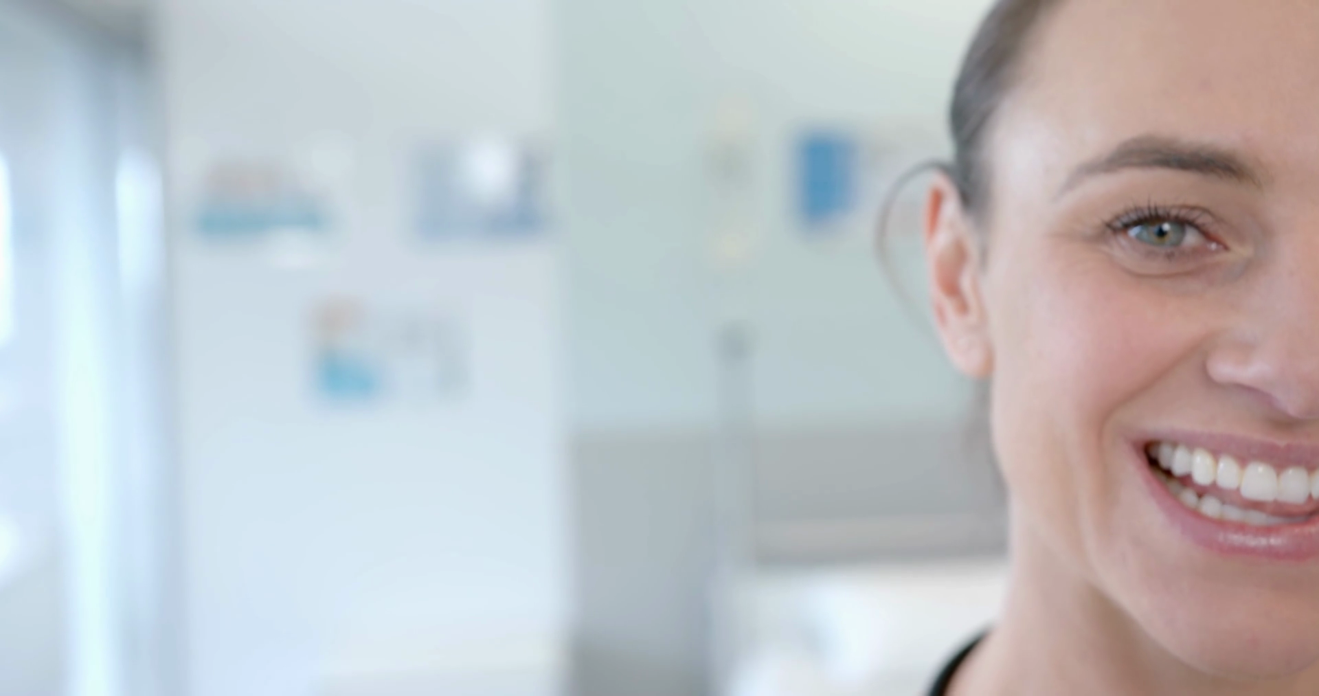 Half Portrait Of Happy Caucasian Female Stock Footage SBV-349015139 ...