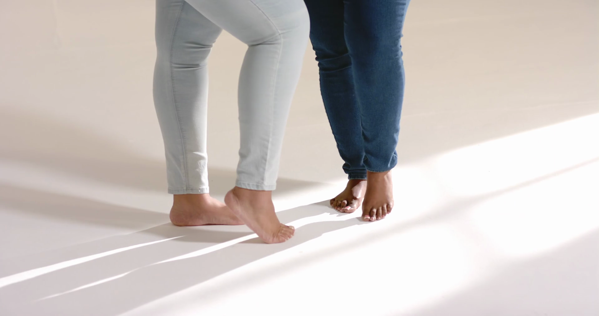 Diverse Female Friends Extending Foot To Stock Footage SBV-352860792 ...