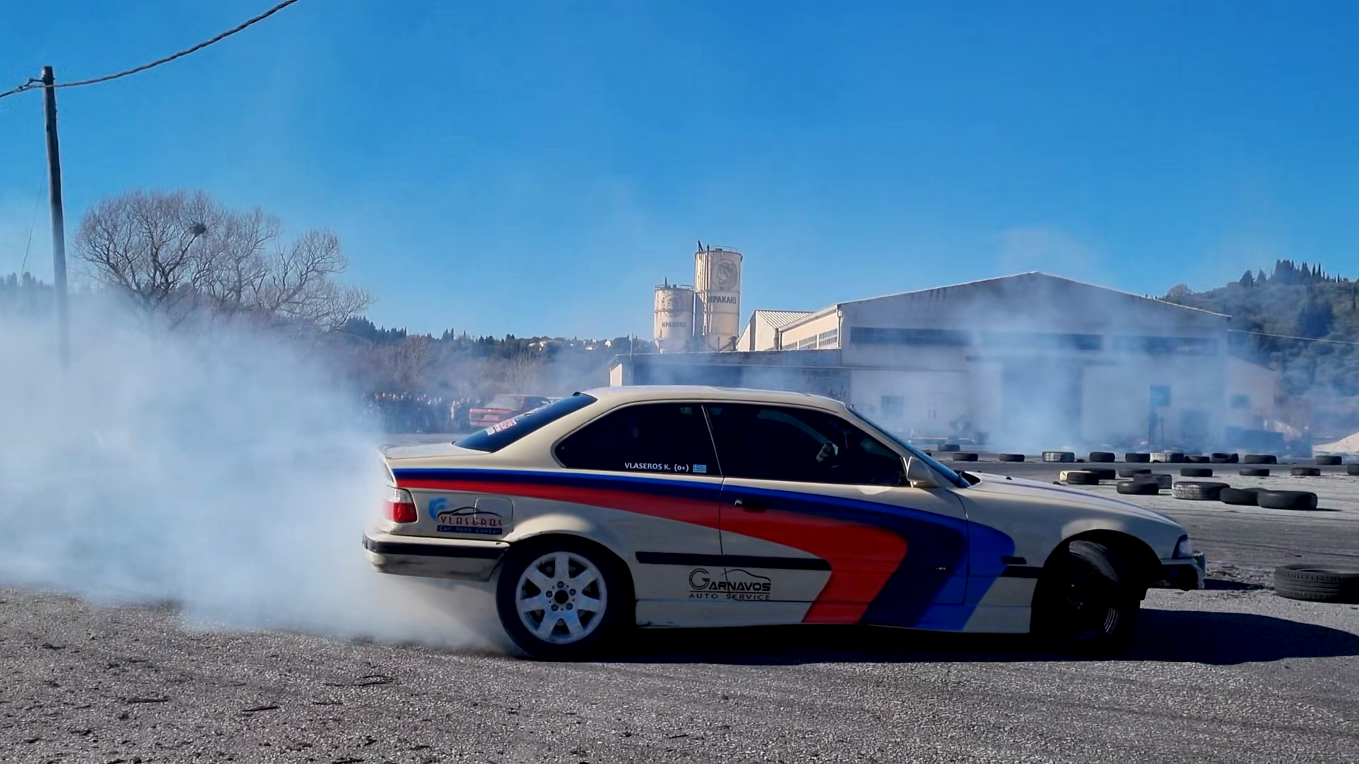 High Performance Rally Car Power Sliding Stock Footage SBV-353748206 ...