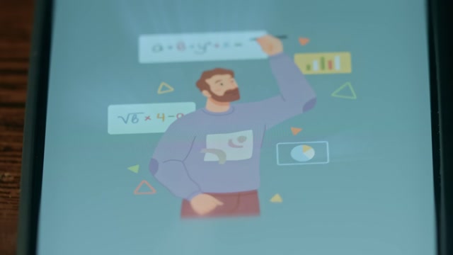Man Solves Mathematical Exercises Stock Footage: Royalty-Free Video ...