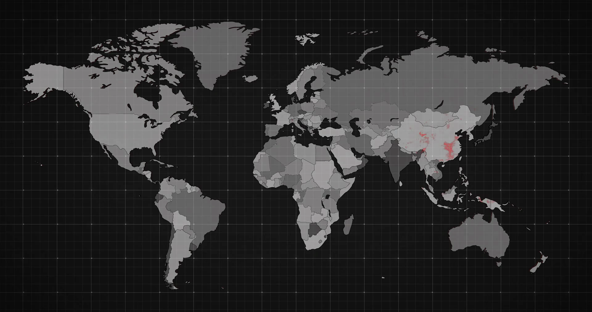Animation Of World Map Countries Turning Red Stock Motion Graphics SBV ...