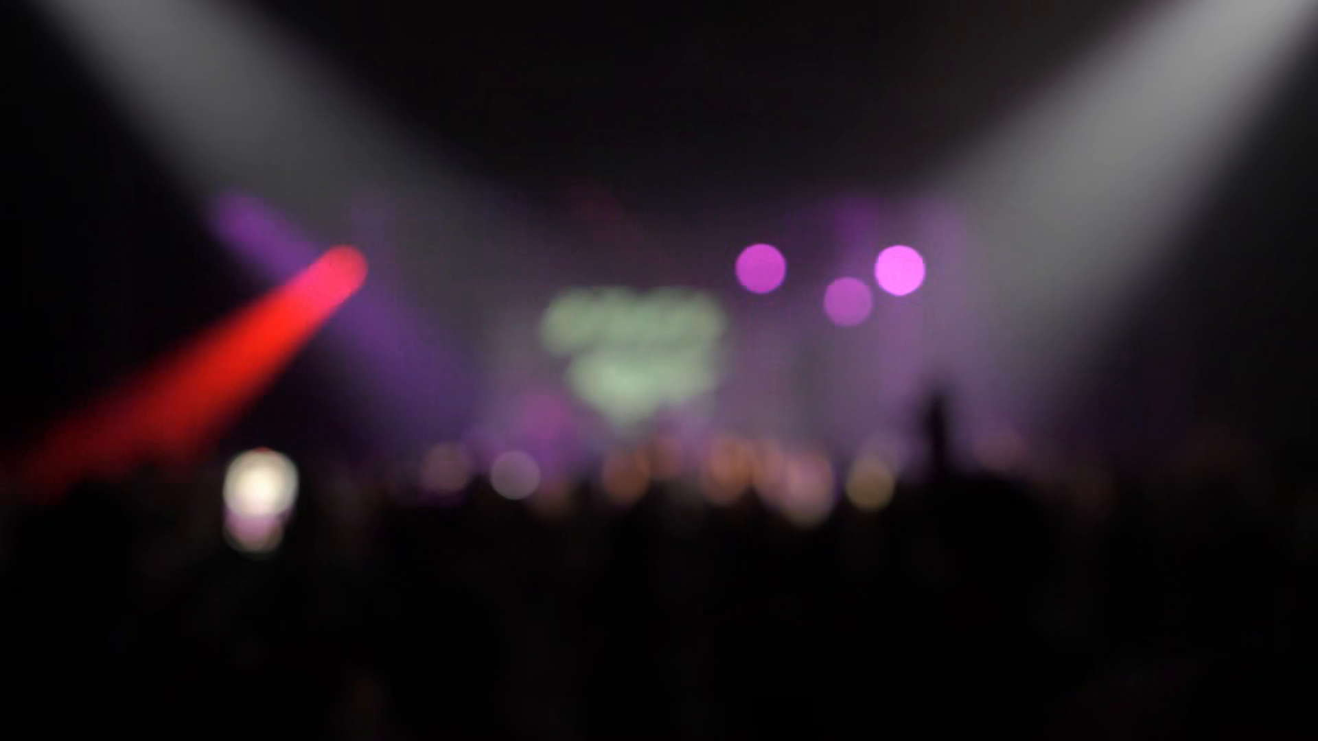 Blurred Concert Stage With Purple Spotlights Stock Footage SBV ...