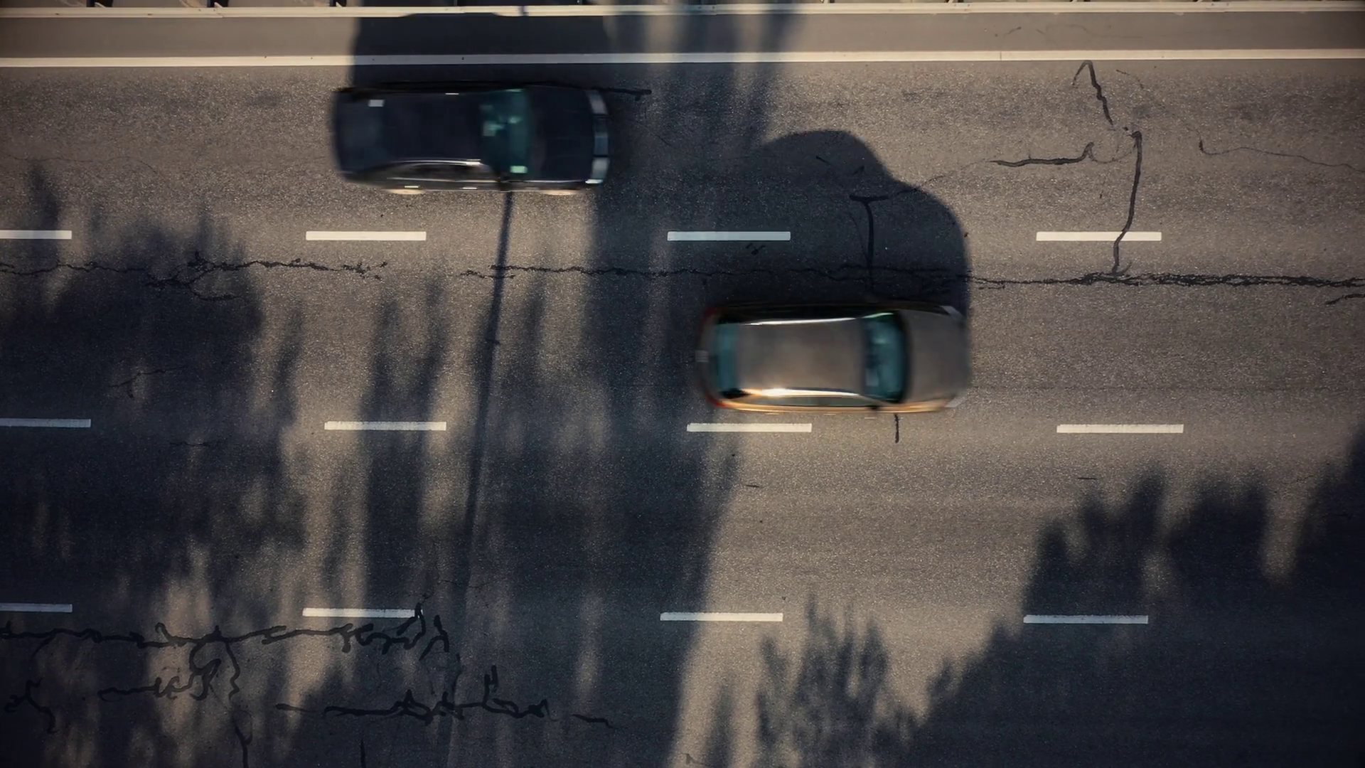 Aerial Drone View Of Cars Driving Highway Stock Footage SBV-348960718 ...