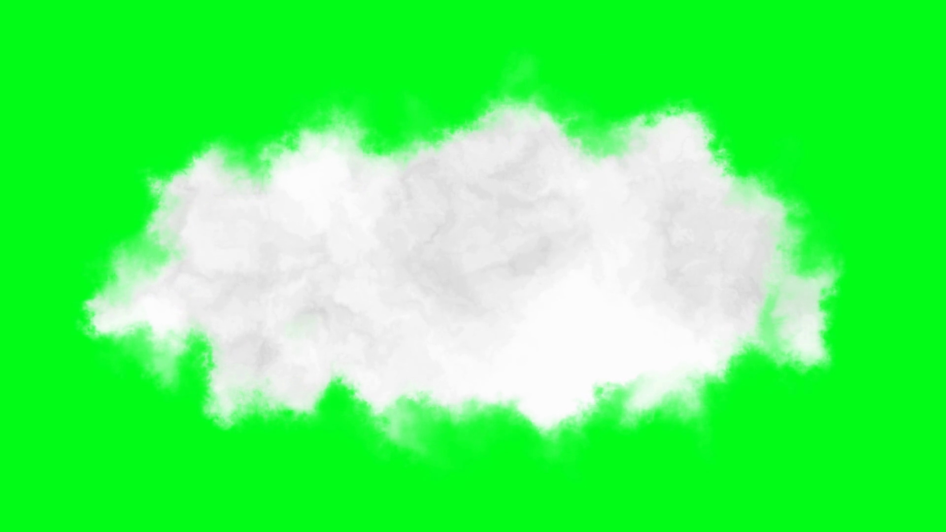 Animation Of White Cloud On Green Screen Stock Motion Graphics SBV ...