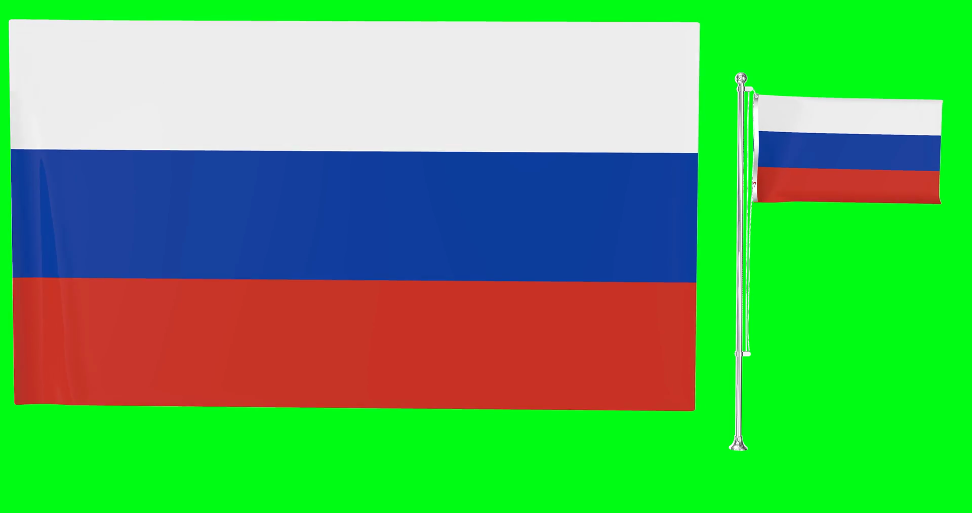 Russia Flags Waving In Windnational Symbol Stock Motion Graphics SBV ...