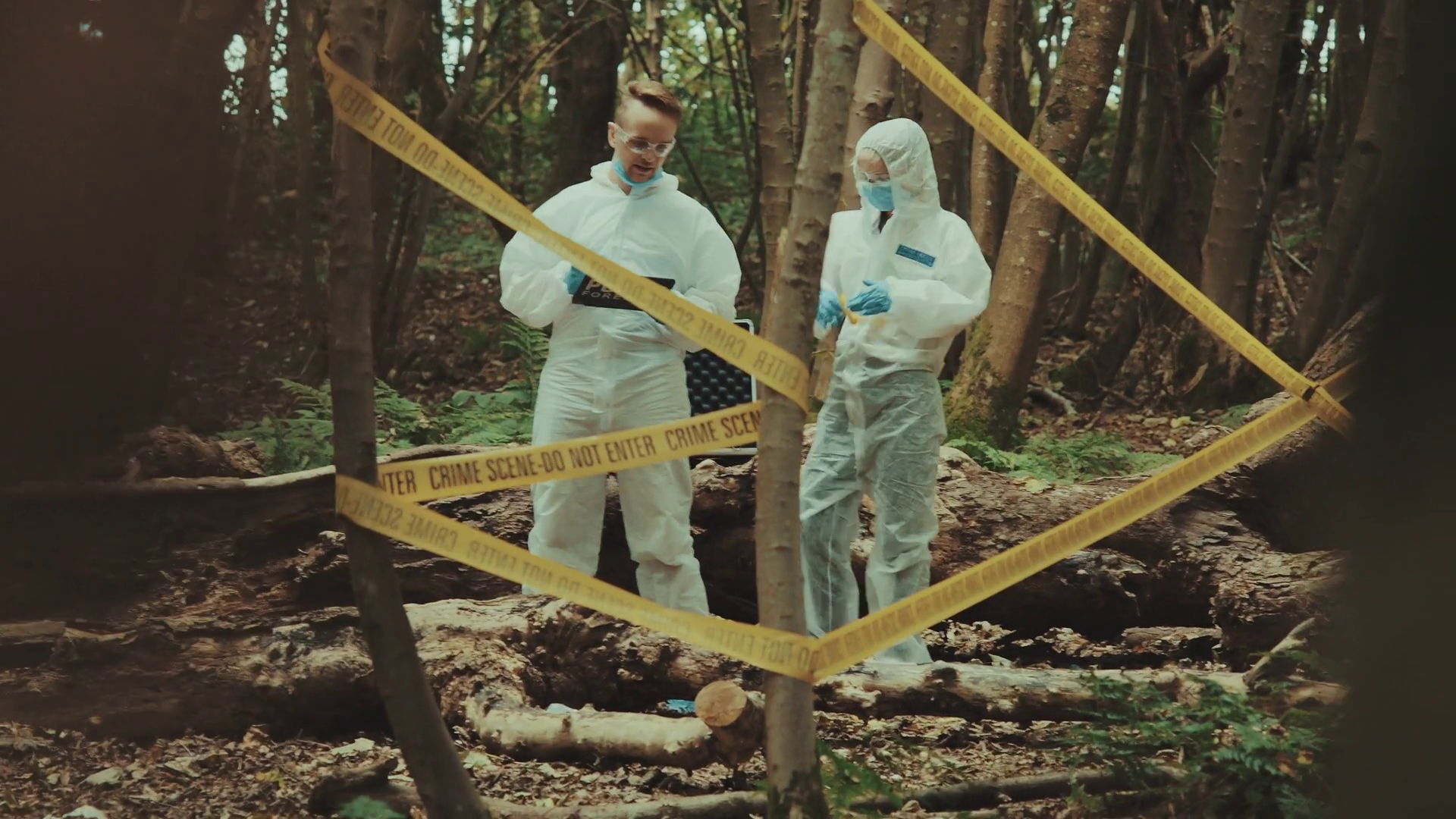 Murderer Perpetrator Lurking At Forensic Stock Footage SBV-348482032 ...