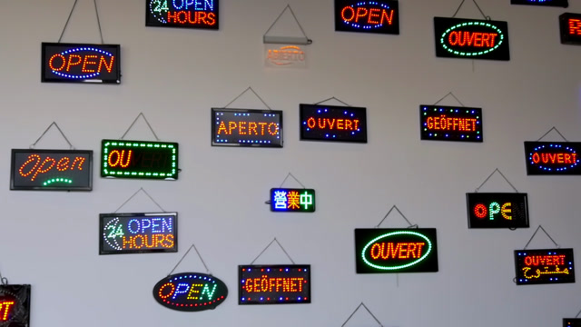 Neon Sign Display Stock Footage: Royalty-Free Video Clips - Storyblocks