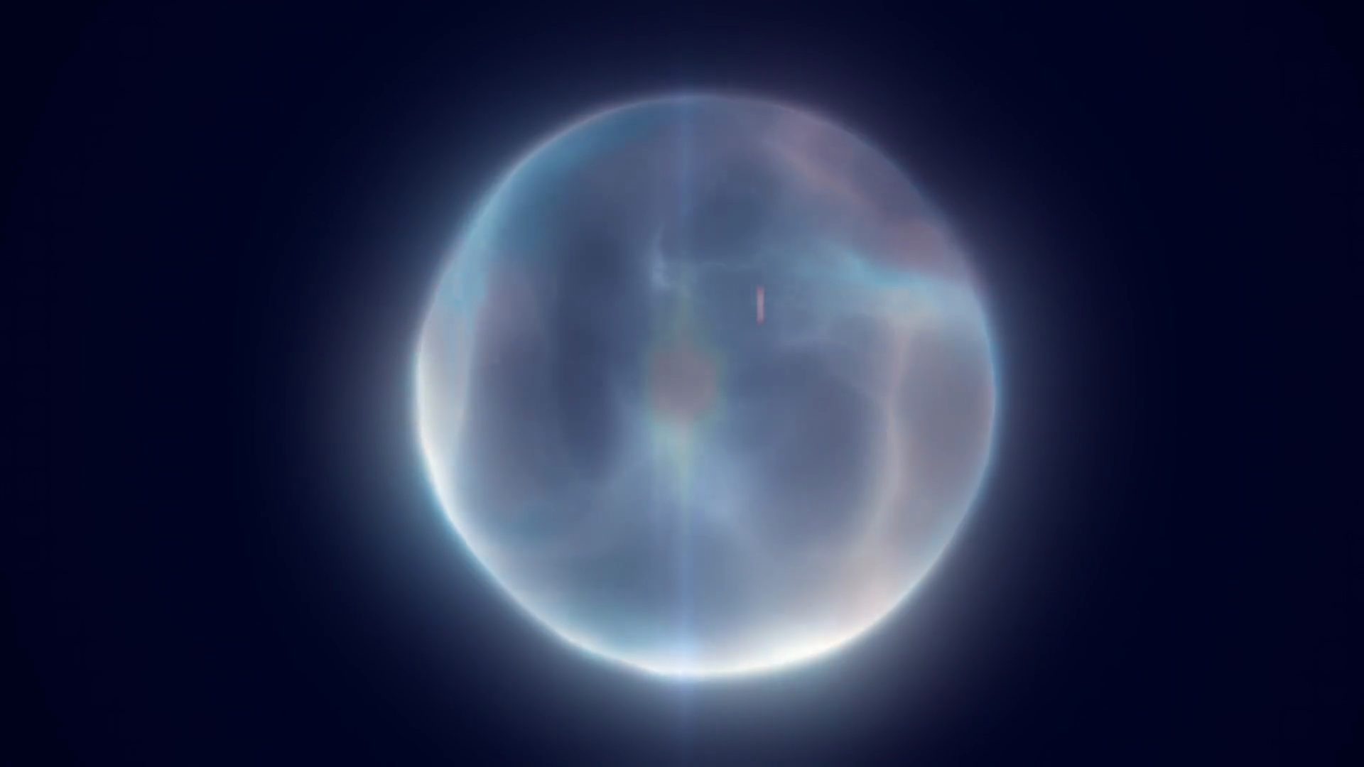 Soft Blue Translucent Orb With Lens Flare Stock Motion Graphics SBV ...