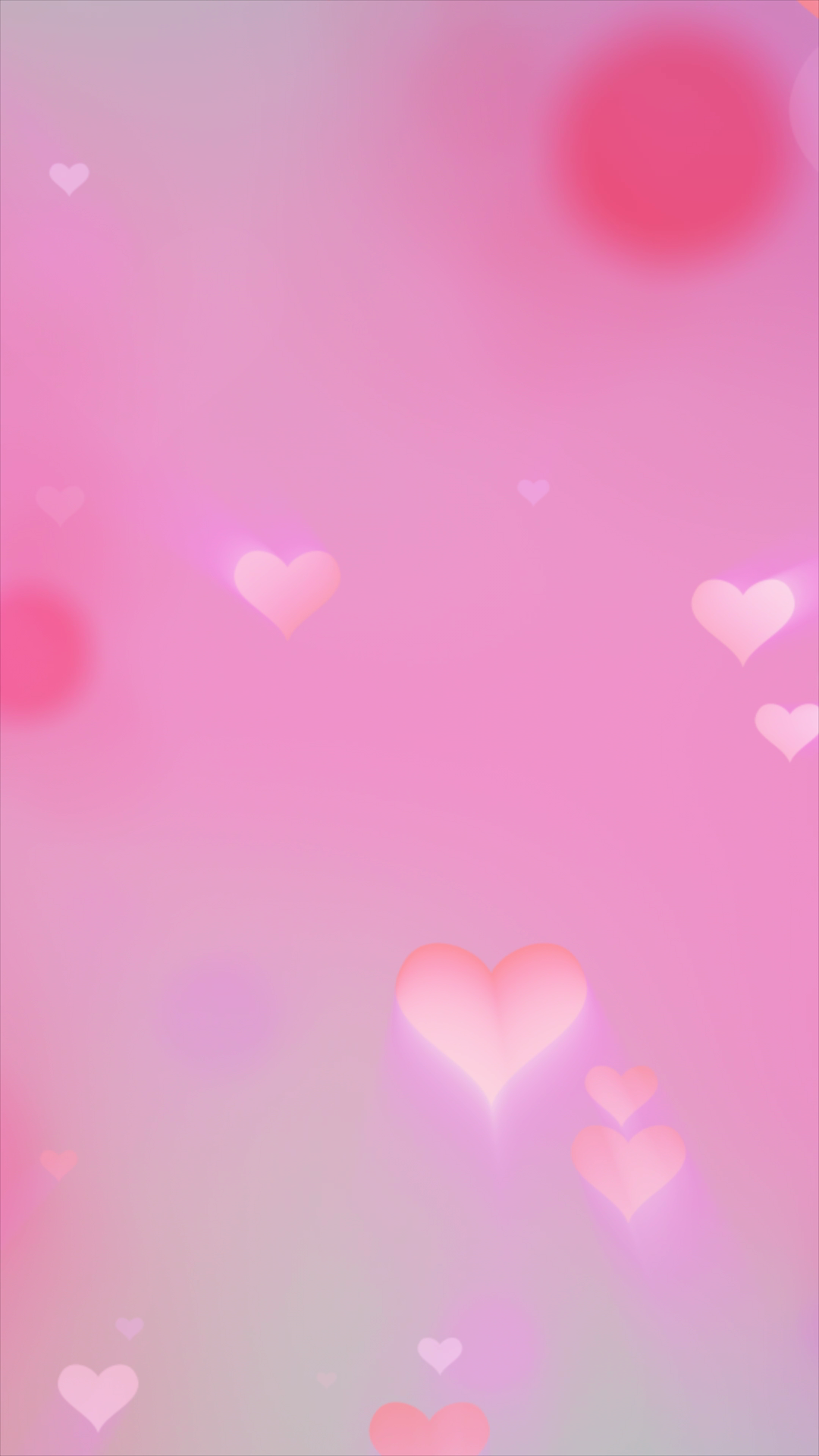 Soft Glowing Pink Hearts Floating On Pastel Stock Footage SBV-353142670 ...
