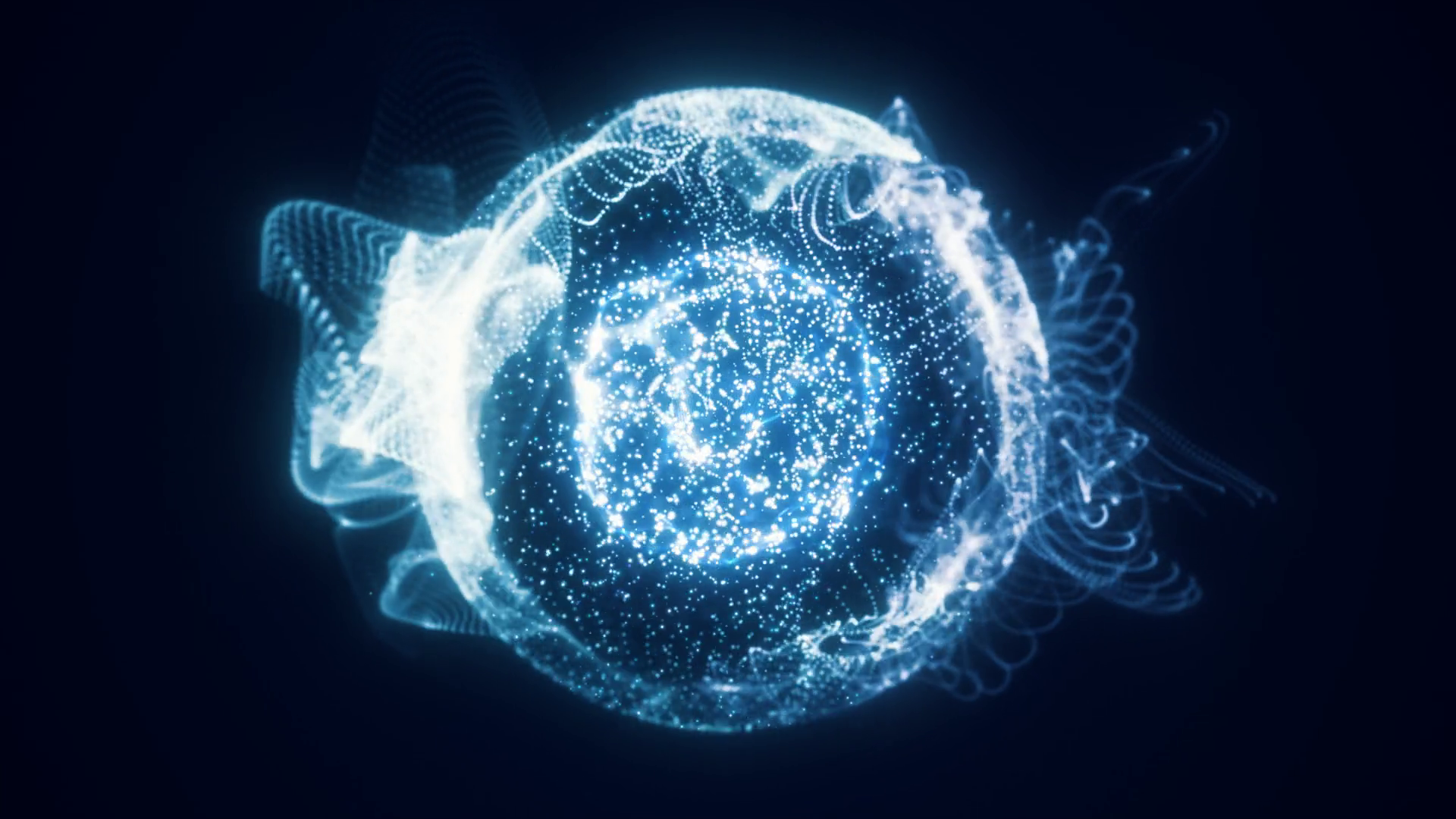 Abstract Blue Glowing Digital High-tech Stock Motion Graphics SBV ...
