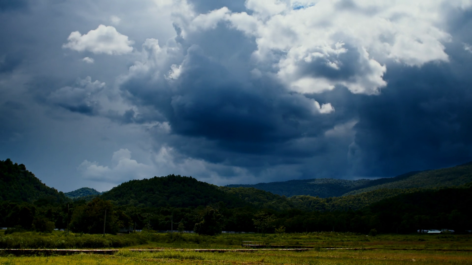 Time Lapse Of Rain Clouds Moving In Sky Stock Footage SBV-348825133 ...