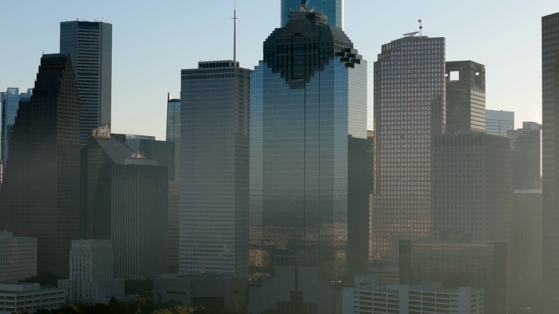 A Stunning Aerial View Showcasing Houston Stock Footage SBV-351698677 ...