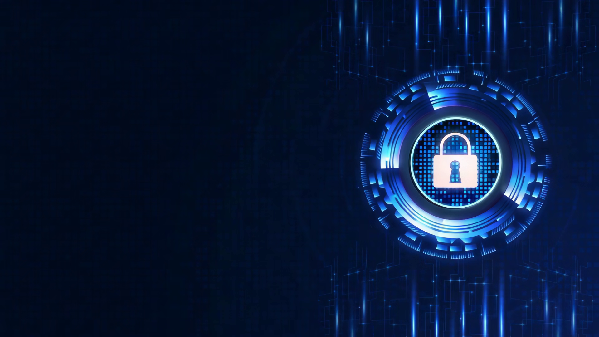 A Futuristic Digital Lock Symbol With Stock Footage SBV-353499591 ...