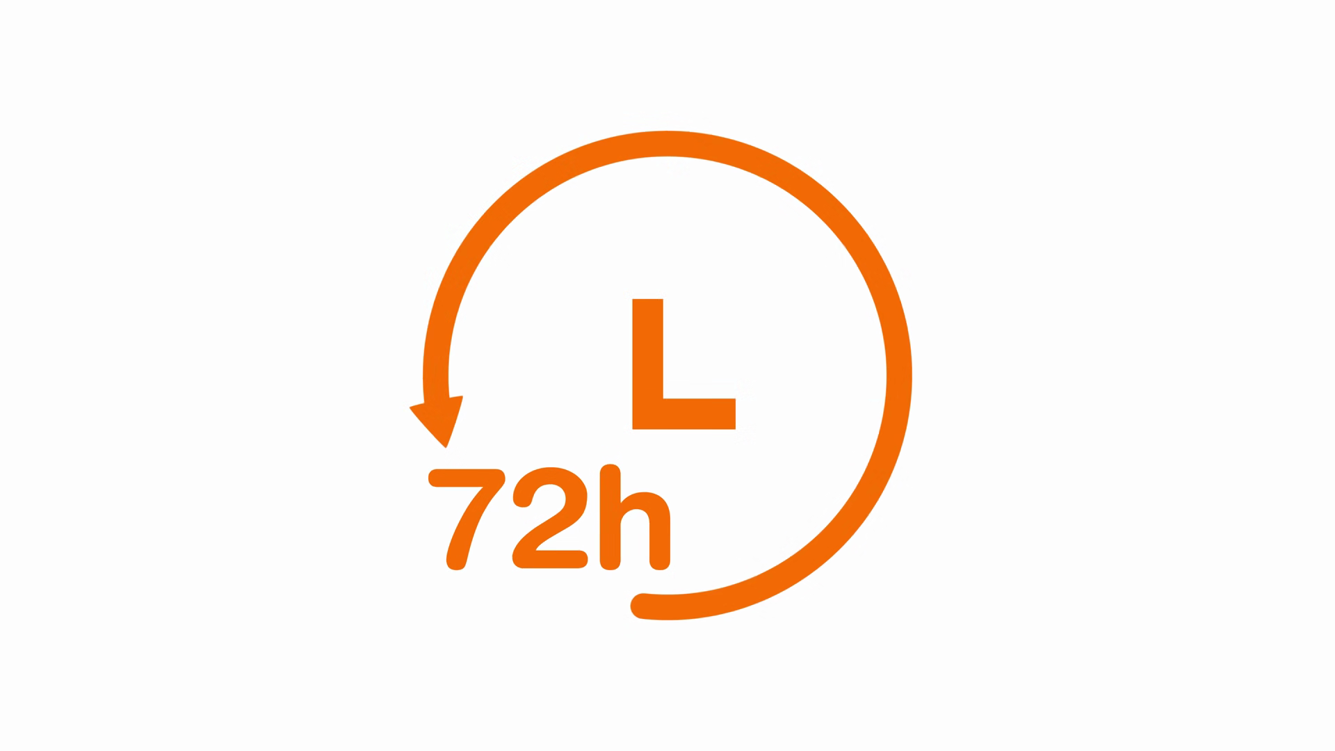 72 Hours Clock With Circle Arrow Animation Stock Footage SBV-354277402 ...