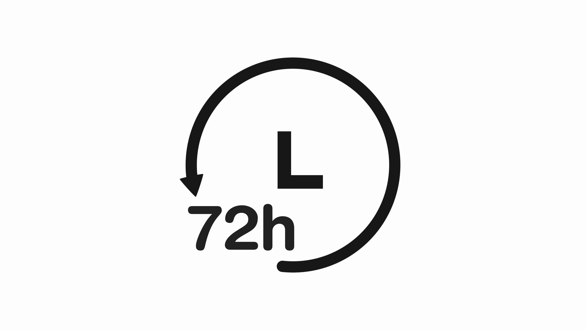 72 Hours Clock With Circle Arrow Animation Stock Footage SBV-354277404 ...