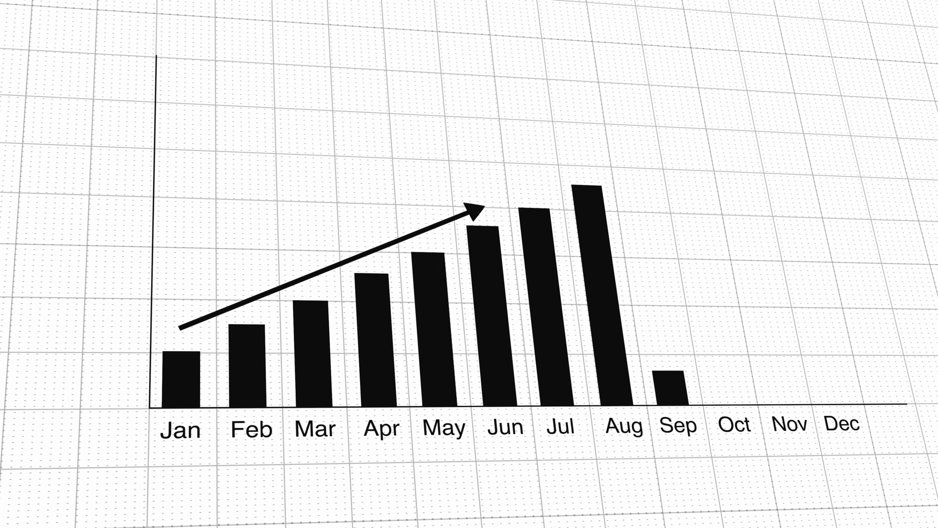 Bar Chart Growing Business Progress Month Stock Footage SBV-354296947 ...