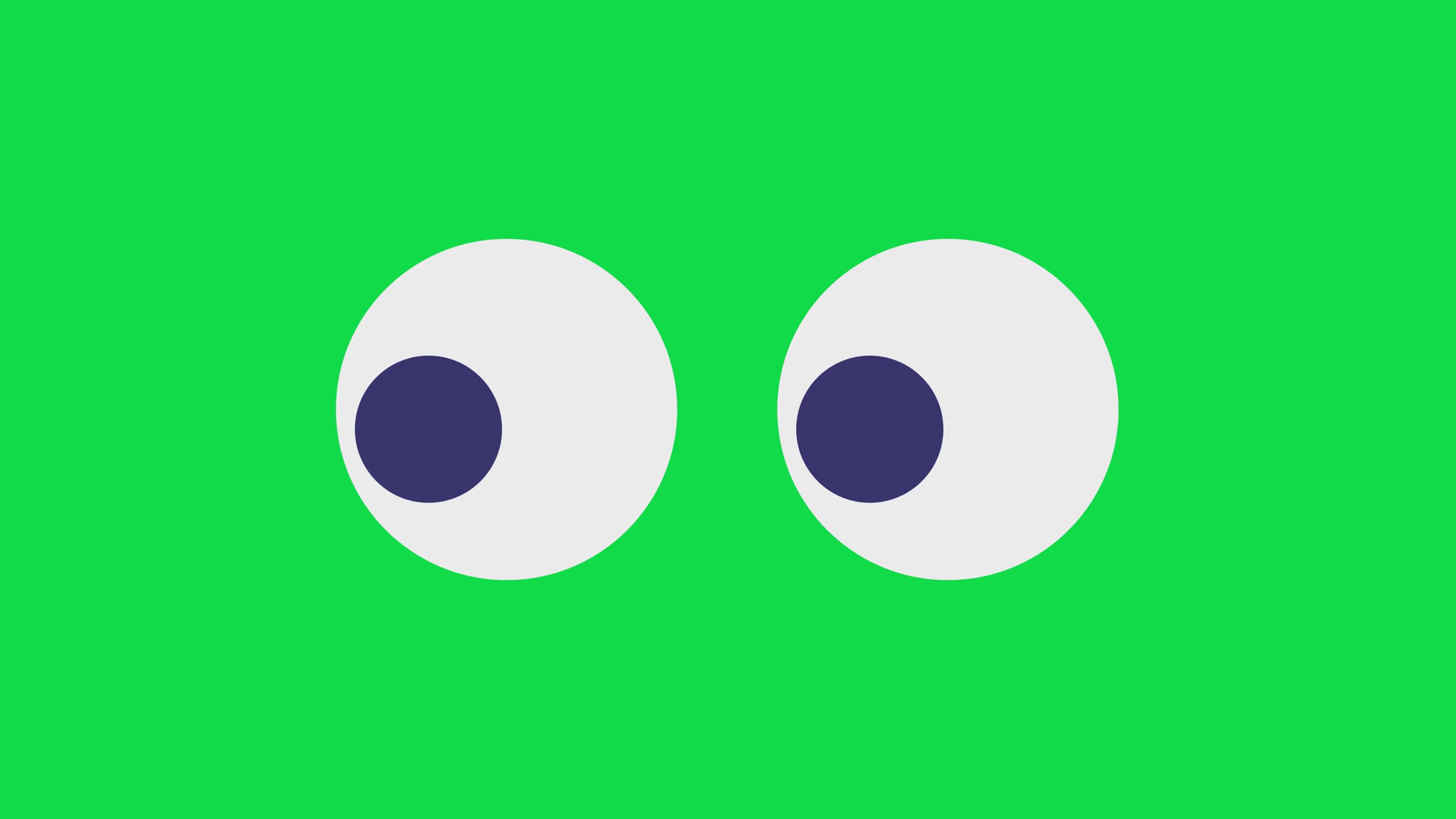 Blinking Eye Animation On Green Screen Stock Footage SBV-354296975 ...