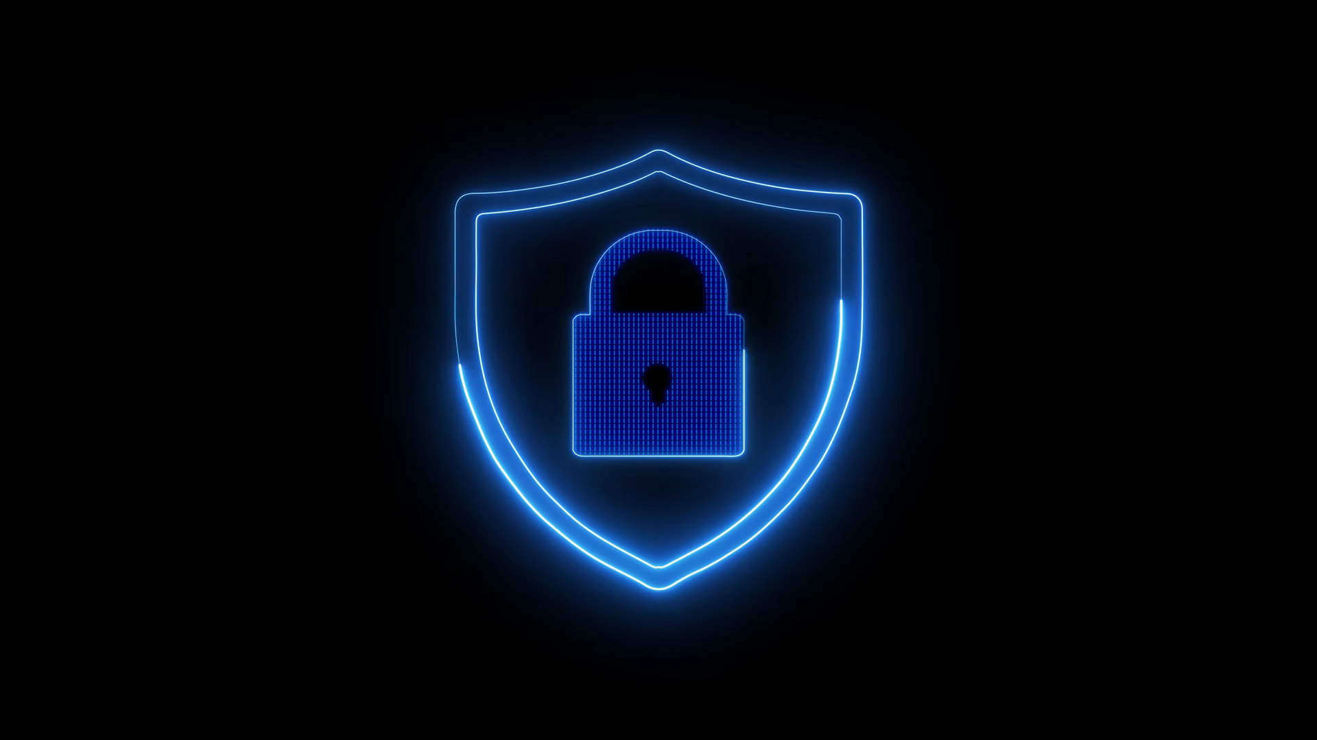 Lock Neon Glowing Animation Abstract Stock Footage SBV-354123443 ...