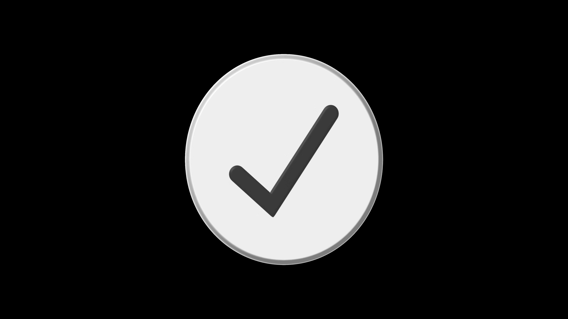 Simple Check Mark Sign Animation On Stock Footage SBV-354377888 ...