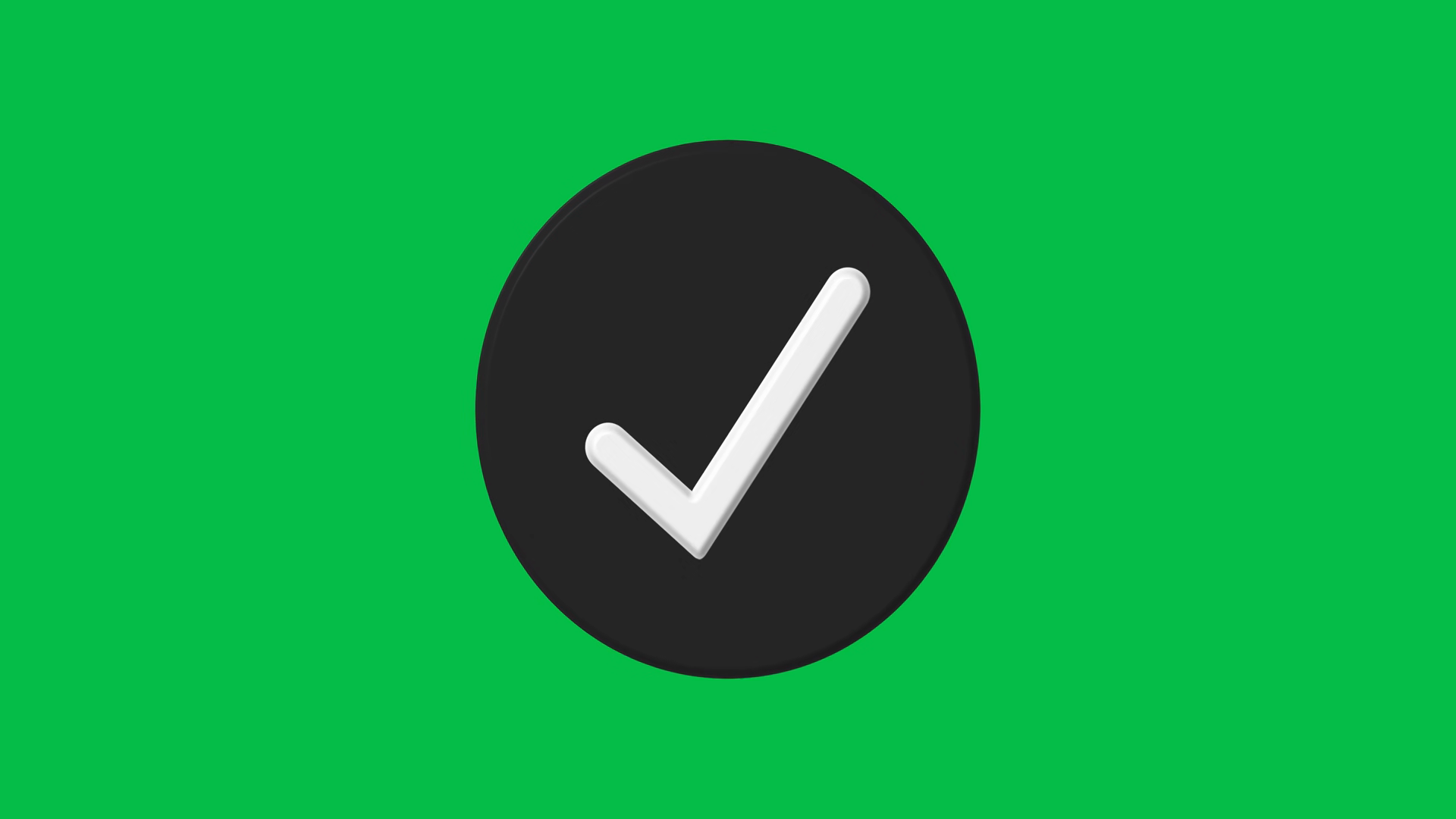 Simple Check Mark Sign Animation On Stock Footage SBV-354377889 ...