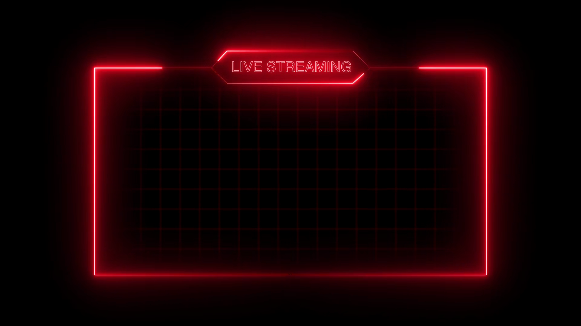 Live Streaming Neon Text Frame Animation Box Stock Footage SBV ...