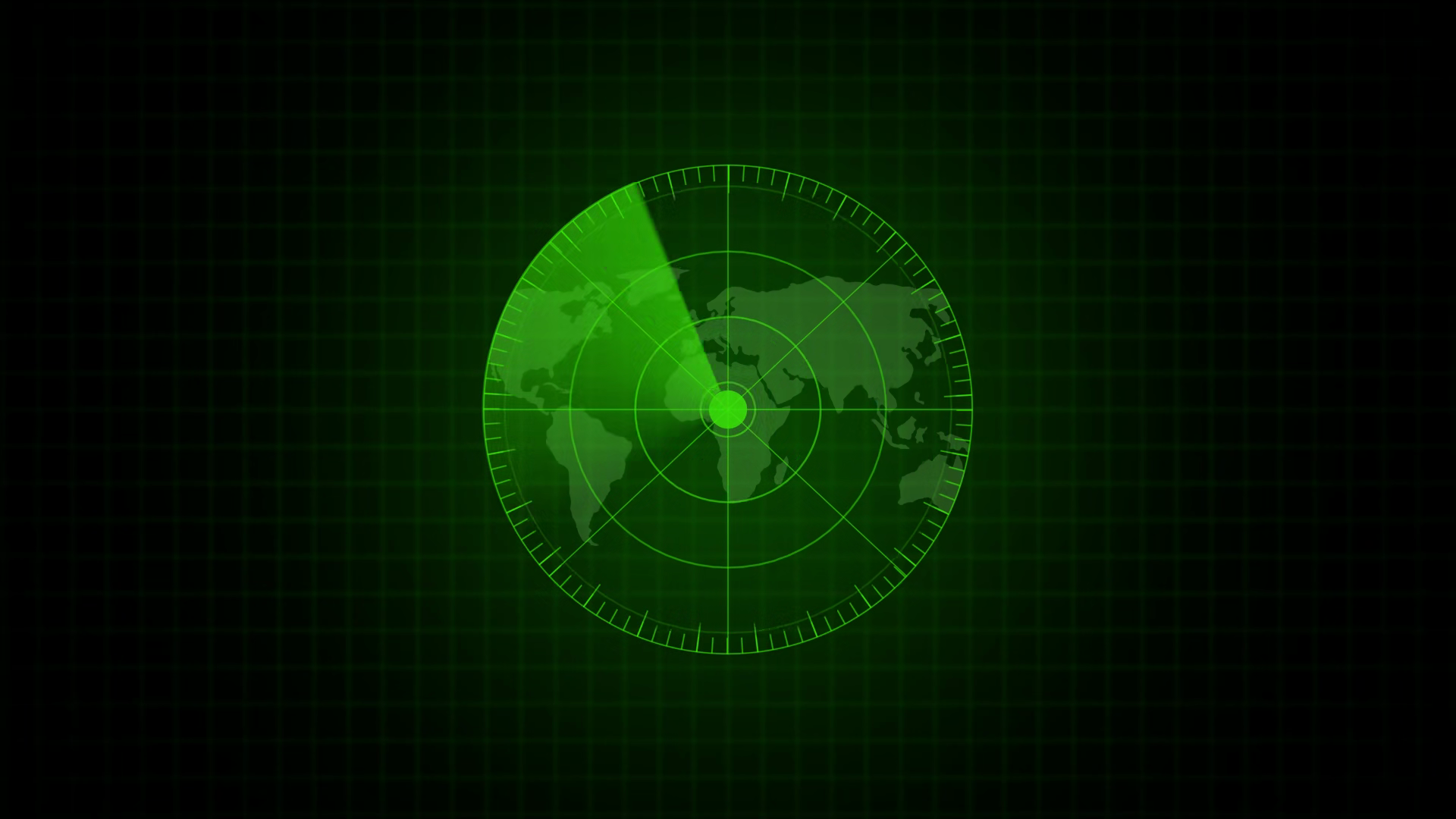 Radar Loop With Alpha Matte Digital Green Stock Footage SBV-354149097 ...