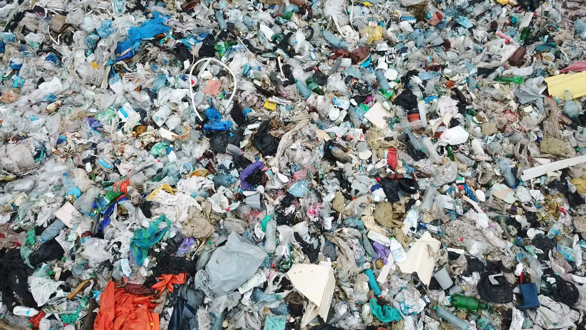 Huge Mountain Of Garbage Unsorted Garbage Stock Footage SBV-353742542 ...