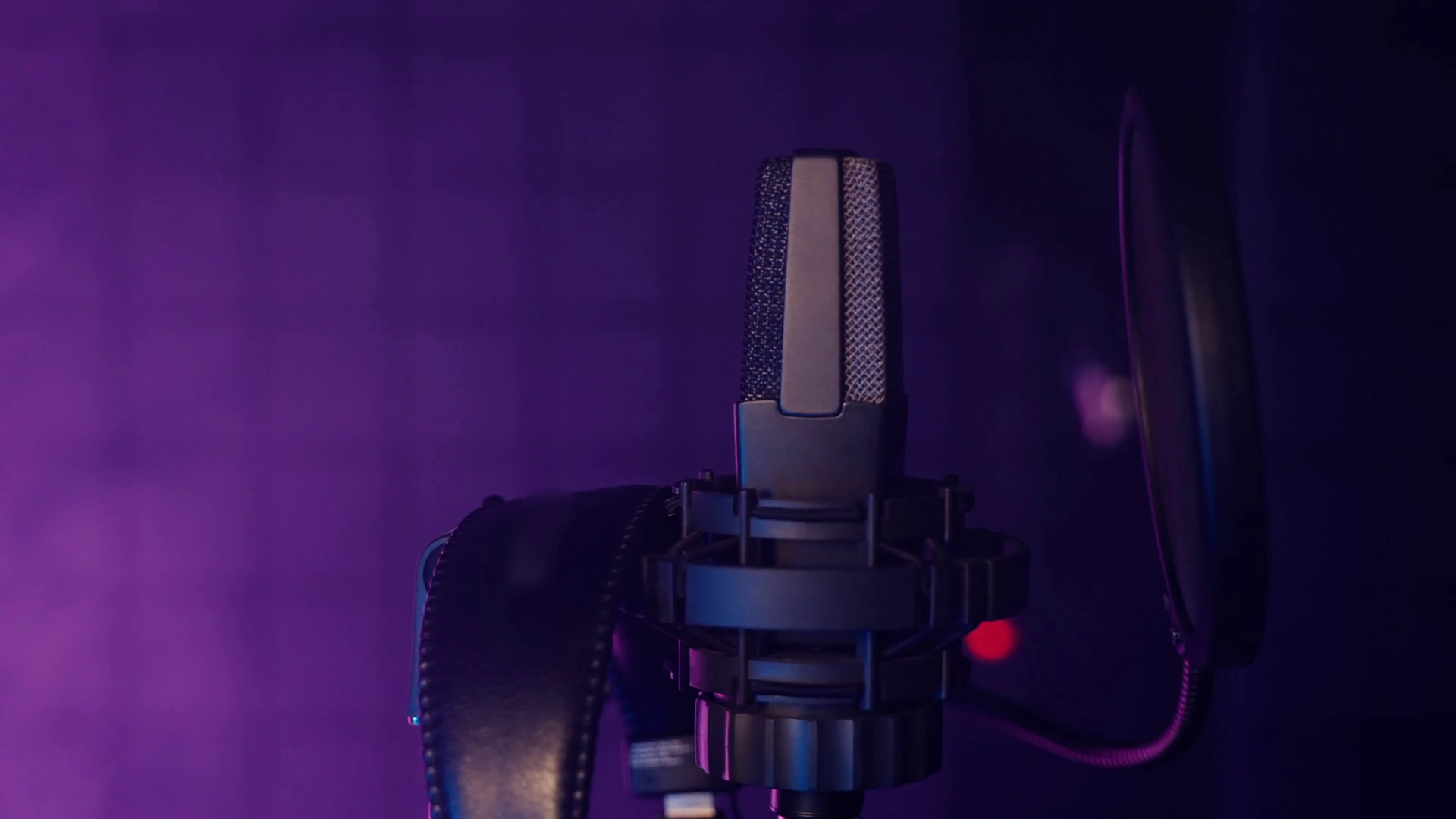 Close-up Shot Of Professional Microphone Stock Footage SBV-348465784 ...