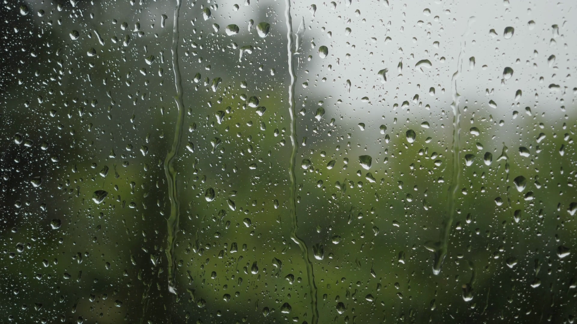 Rain Drops Sliding On Window Glass Heavy Stock Footage SBV-353234241 ...