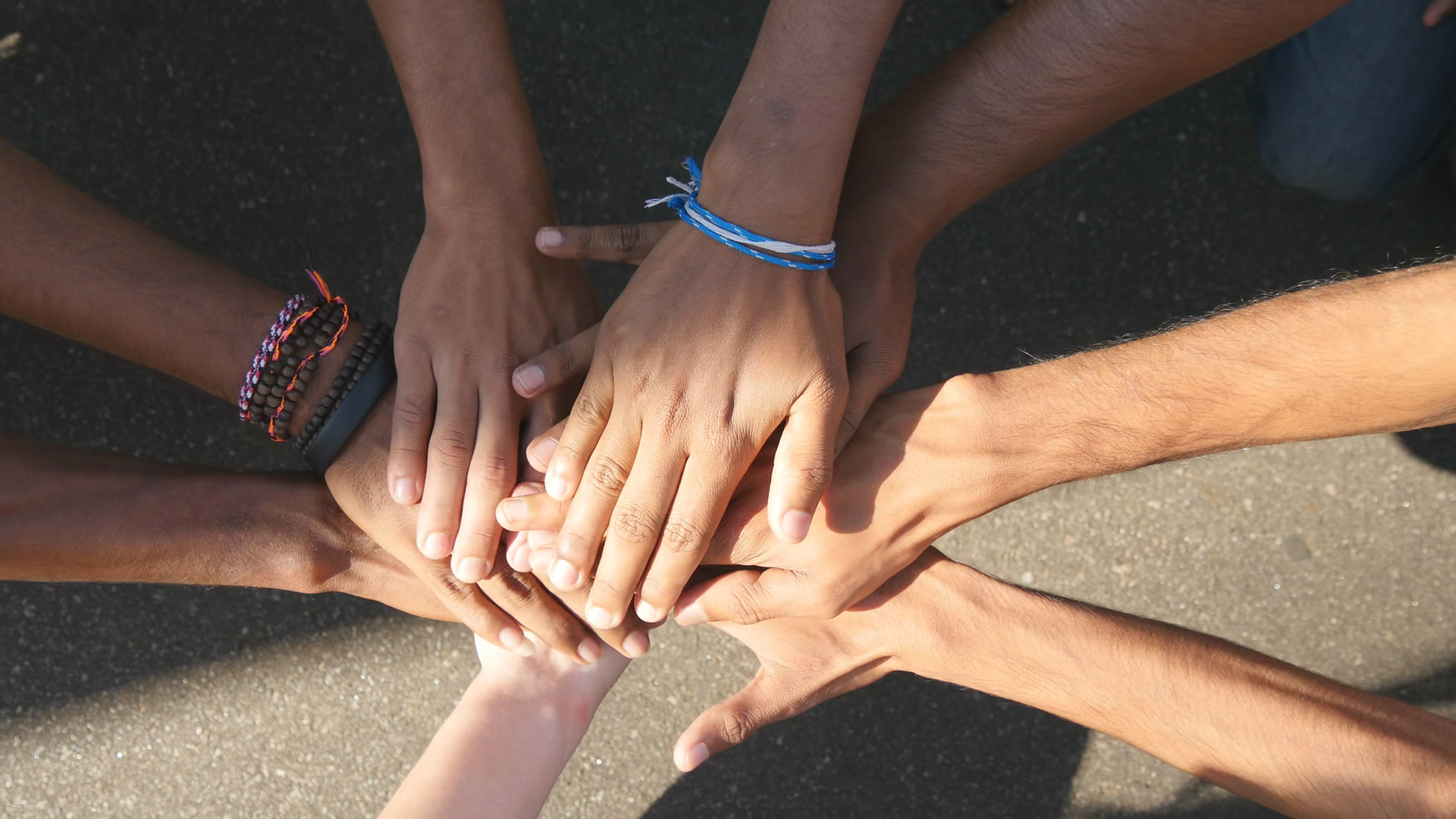 Arm Of Races Colors Stacked Together One In Stock Footage SBV-354070904 ...