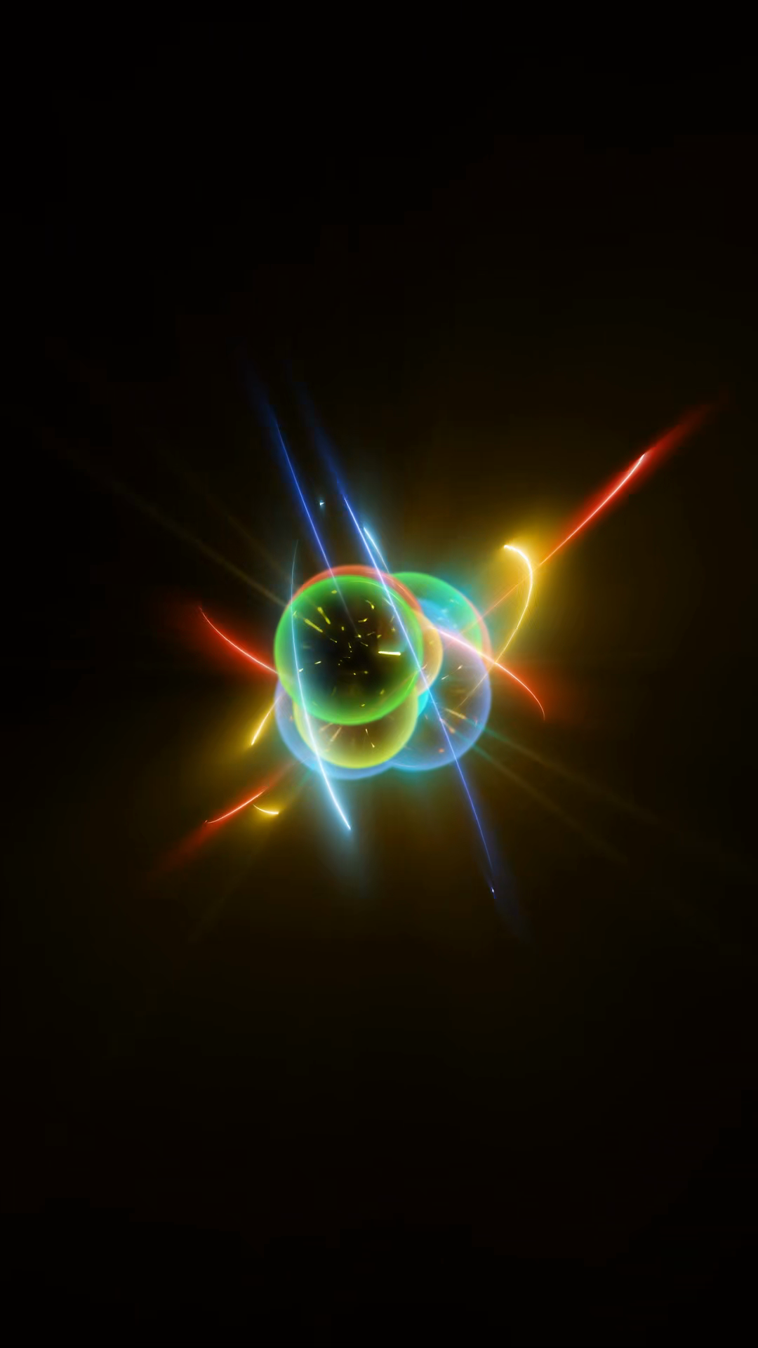 3d Illustration Of Atom Showing Nucleus With Stock Footage SBV ...