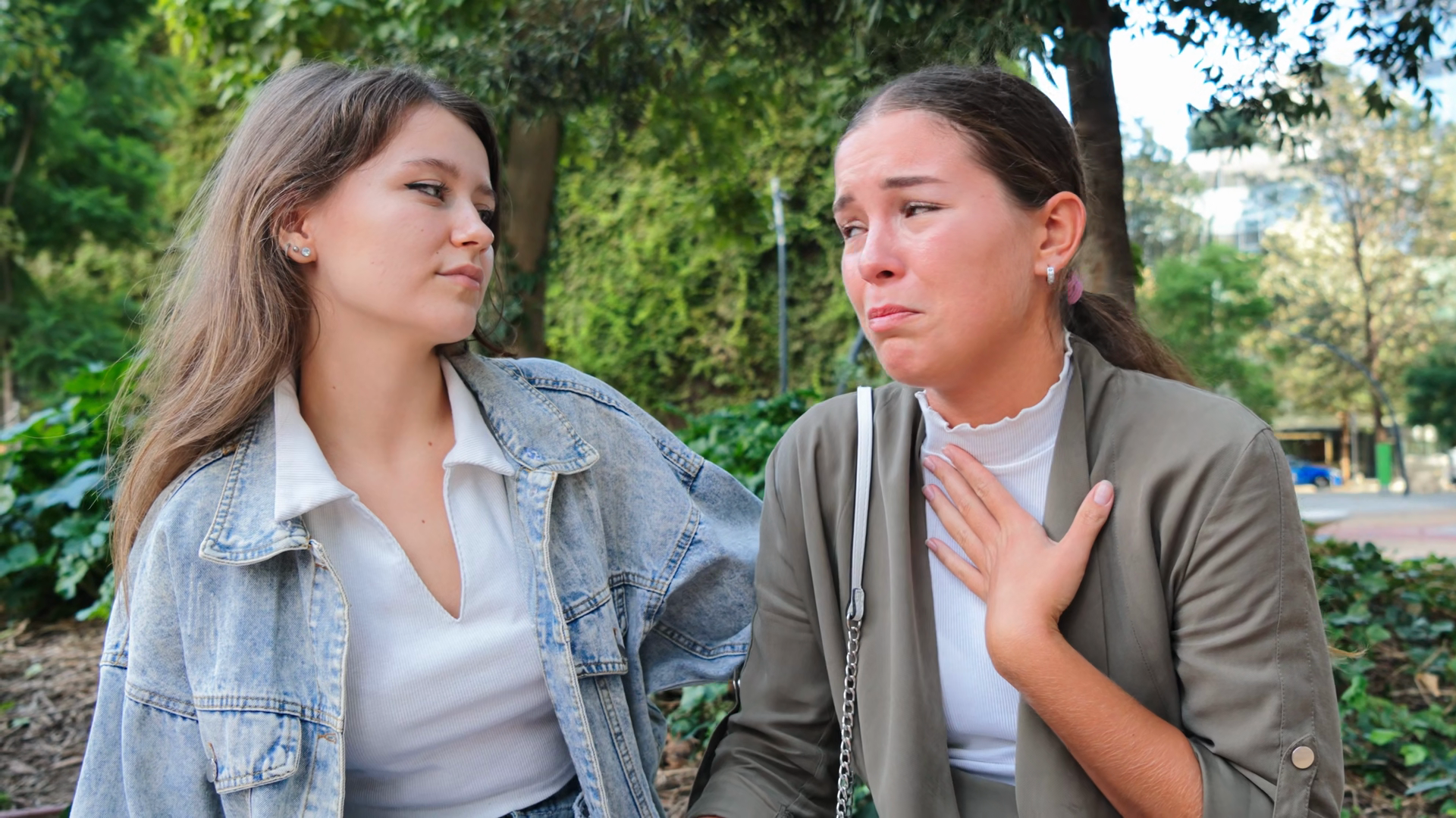 Emotional Conversation Between Two Friends Stock Footage SBV-354018050 ...
