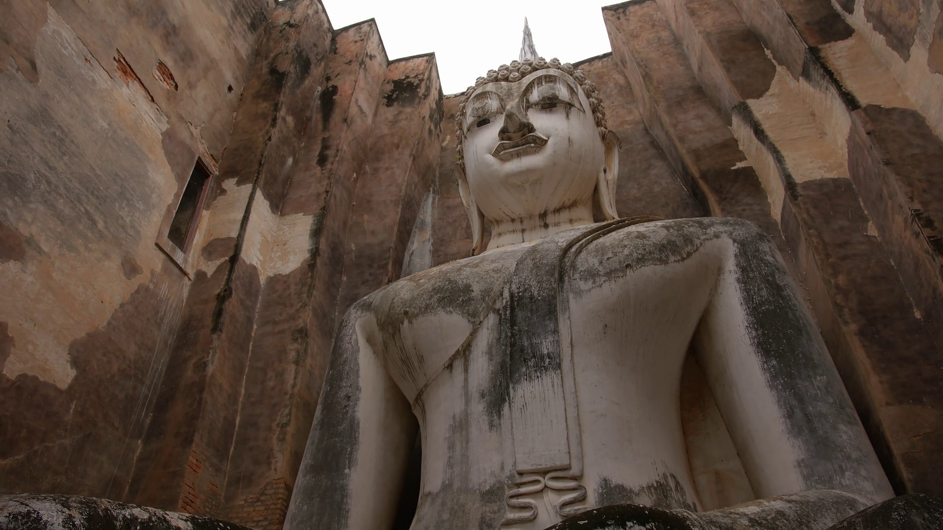 Slow Motion From Below Large Ancient Statue Stock Footage SBV-348511054 ...