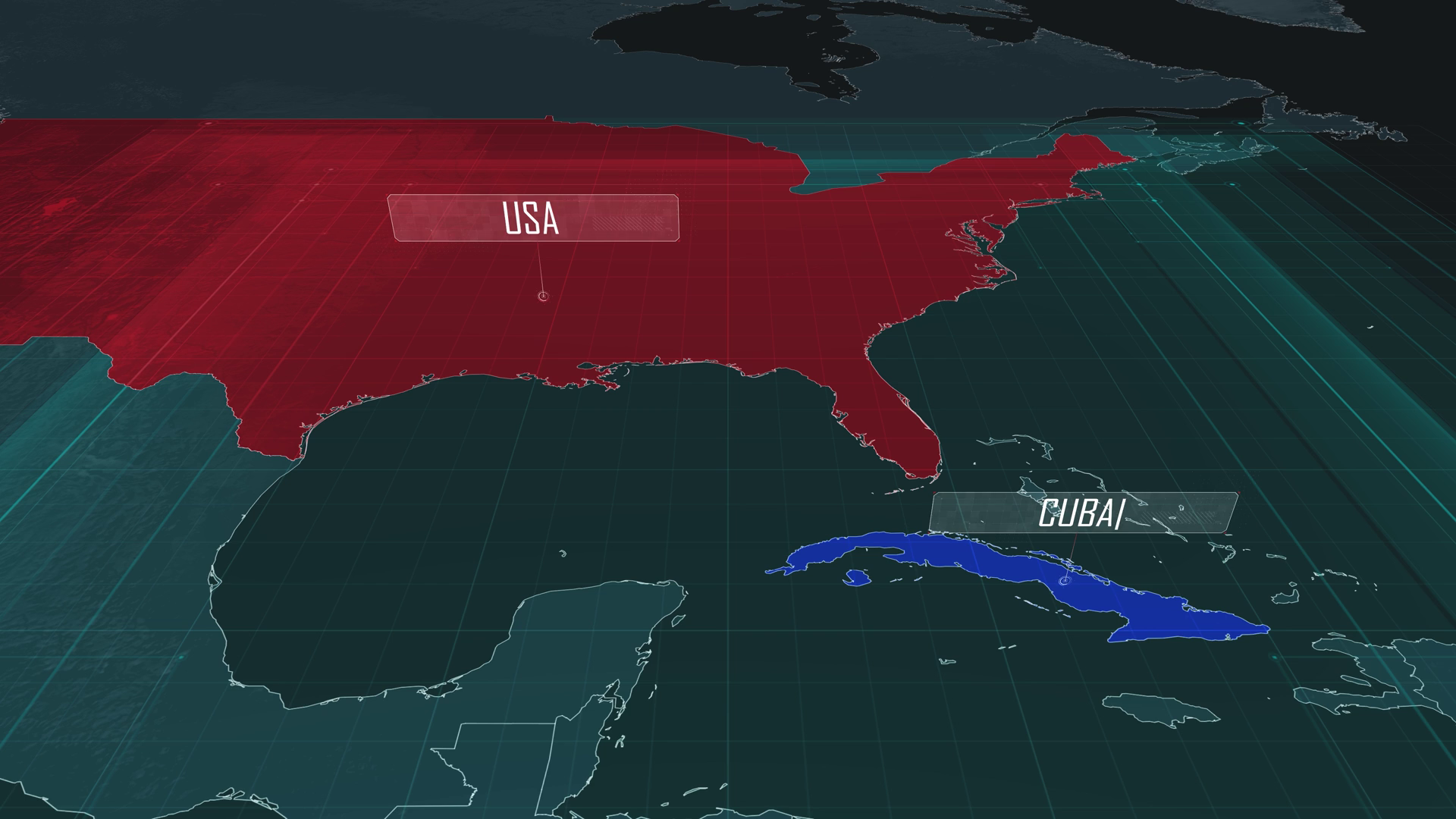 Zoom In To Map Of United States Of America Stock Footage SBV-352903841 ...