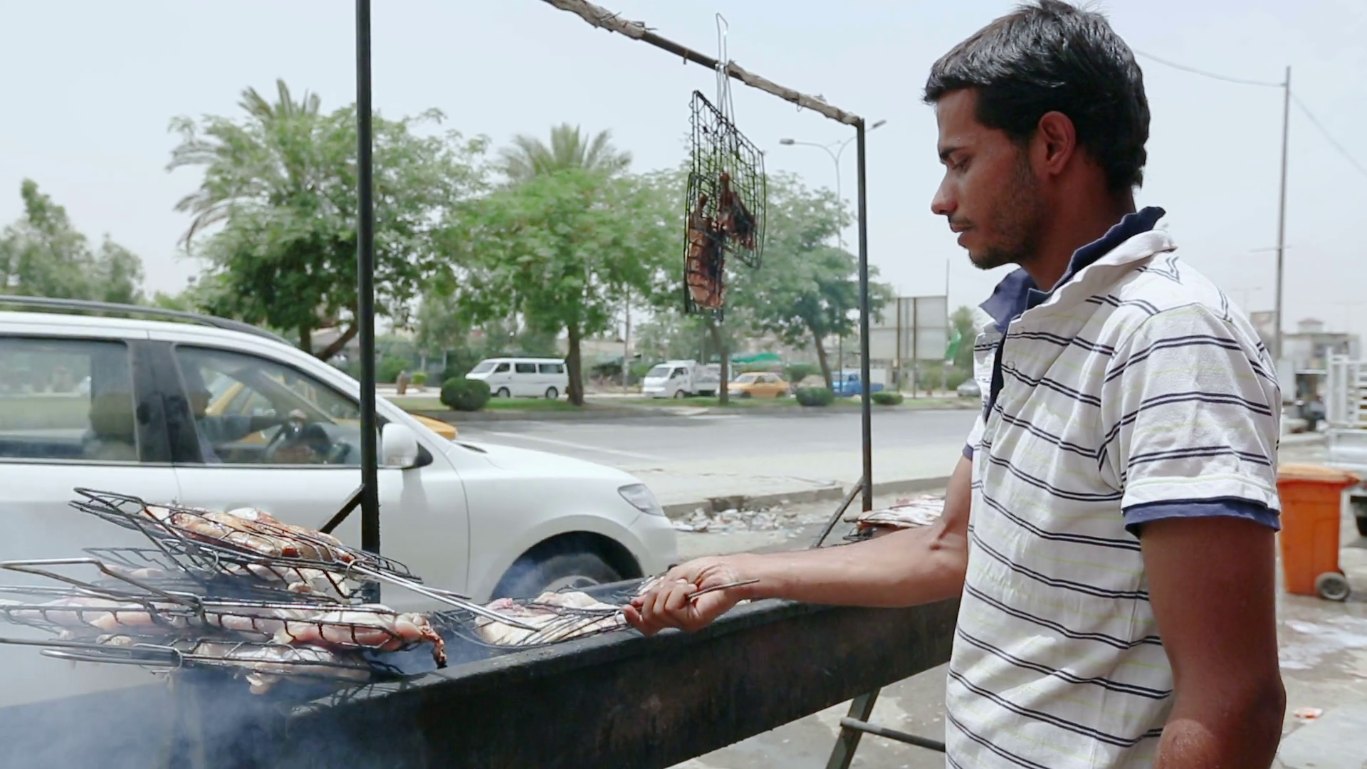 Baghdad Iraq - May 2015: Iraqi Man Makes Stock Footage SBV-348859880 ...