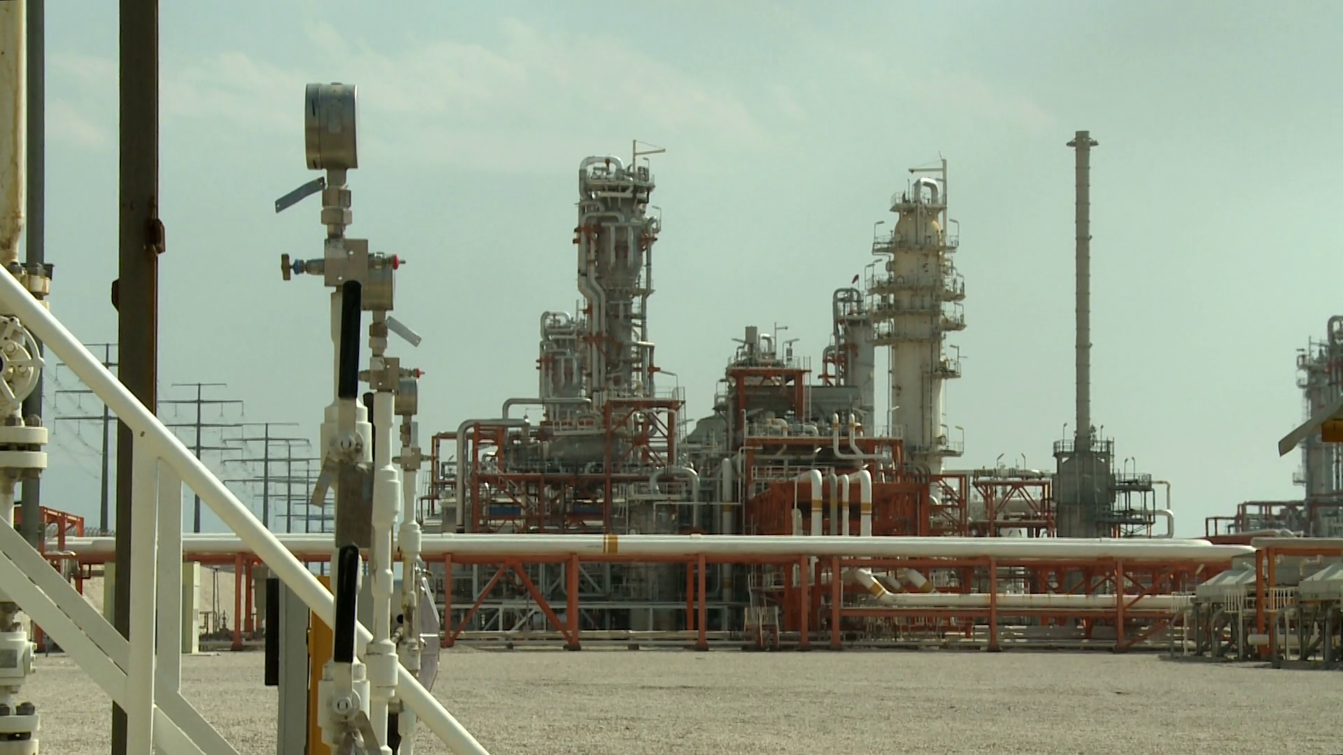 Gas Pipelines Gauges Inside Gas Plant At Stock Footage SBV-348865188 ...