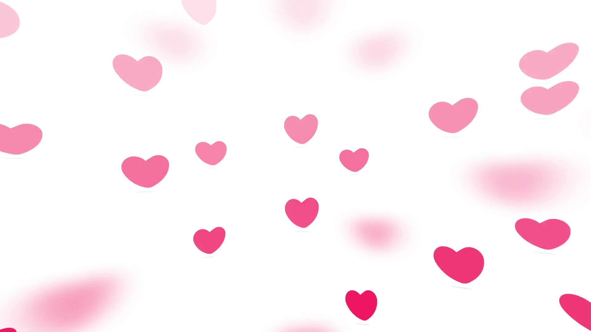 Romantic Red Hearts Motion Animation On Stock Footage SBV-348867894 ...