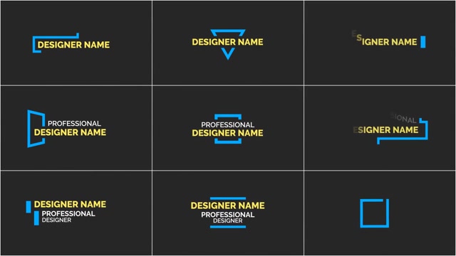 Royalty-Free Name Titles Templates - Storyblocks