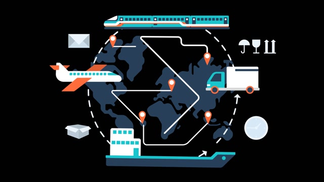 Logistics | Effects and Overlays motion backgrounds - Storyblocks
