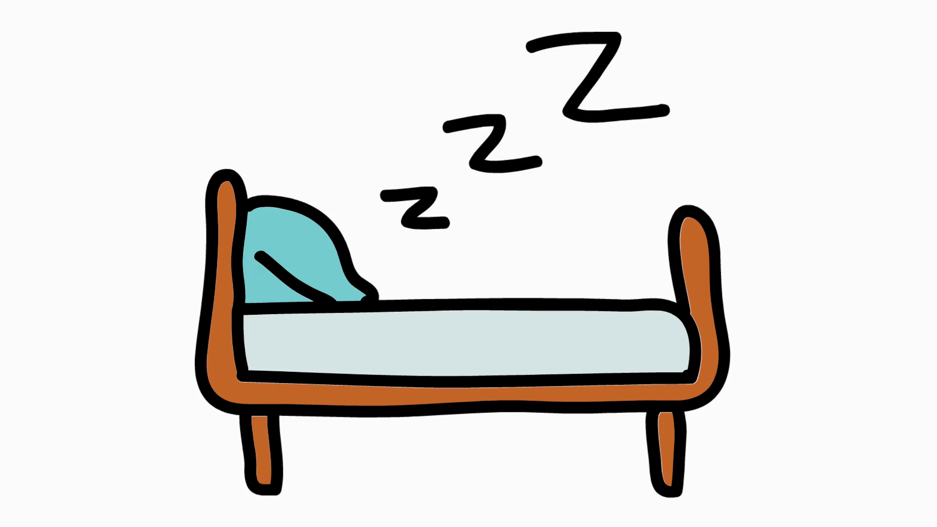 Sleep Bed Hand Drawn Color Animation With Stock Motion Graphics SBV 