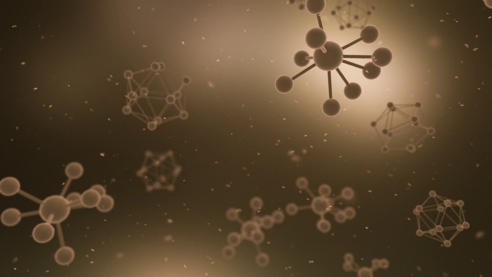 3d Molecules Atoms Floating Organic Seamless Stock Motion Graphics SBV ...